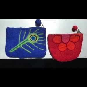 Wool felt coin purses 2
